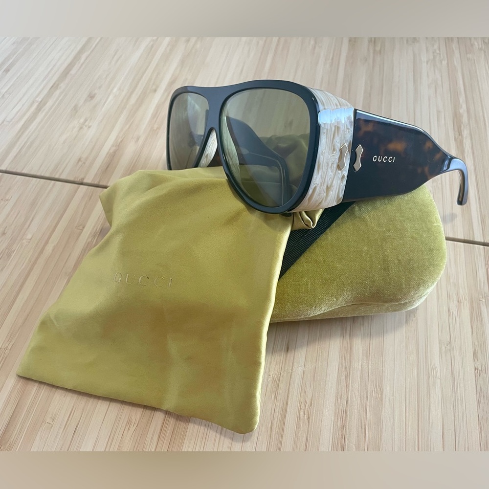 Gucci shield sunglasses